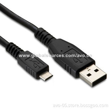 USB A Male to Micro-USB Male Cable with RoHS Mark